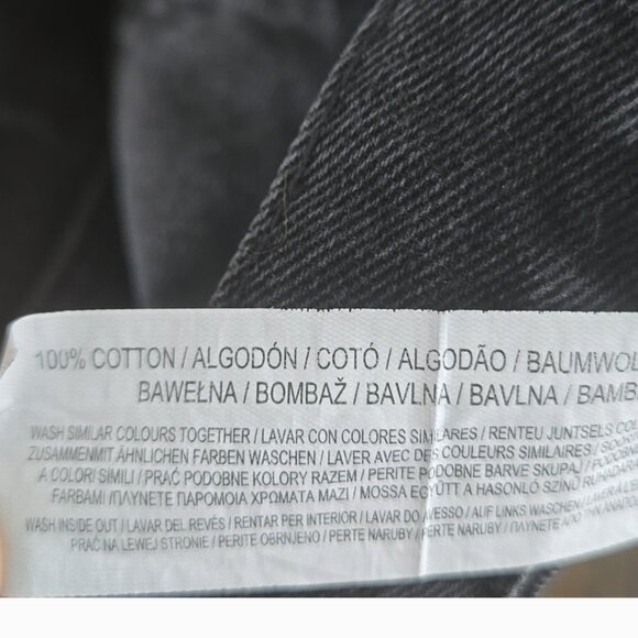 Denim co black denim distressed mini skirt size 11-12 - Picture 8 of 10